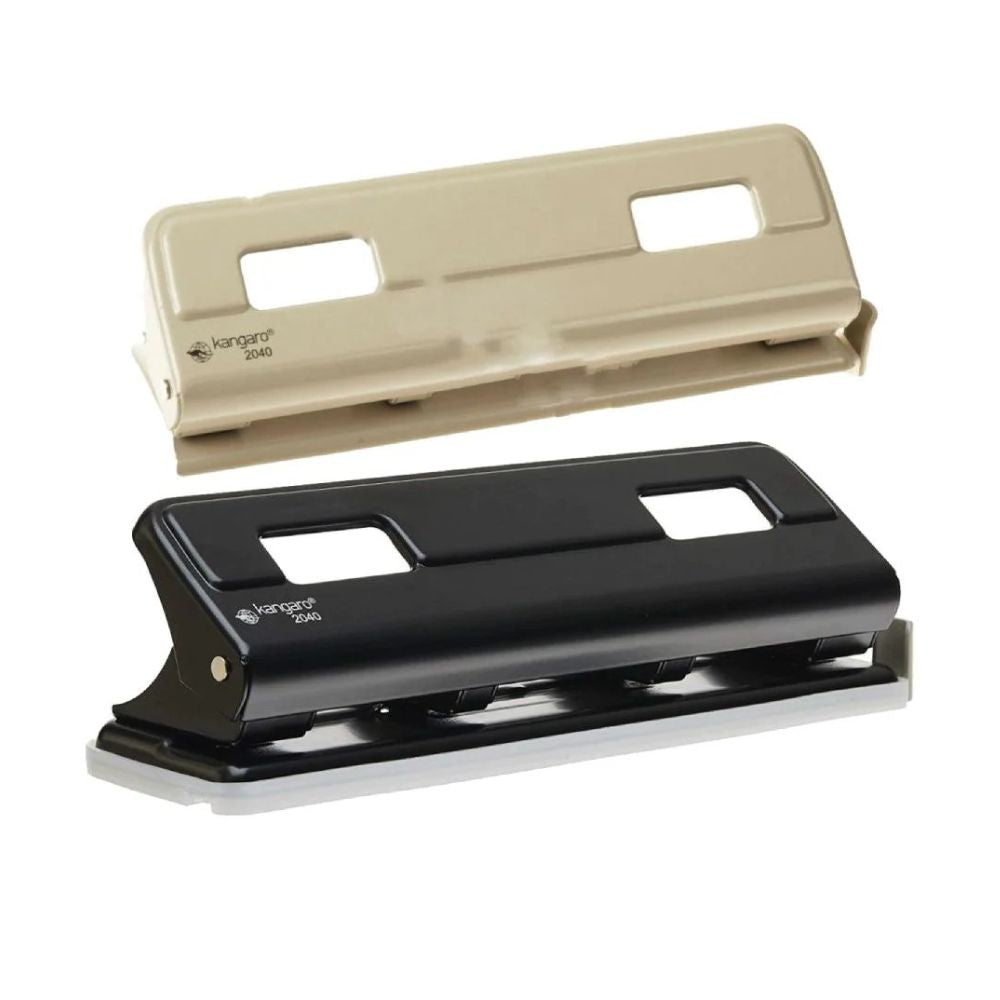 Kangaro 4 Holes Puncher 2040, Heavy Duty, 16 Sheets Capacity