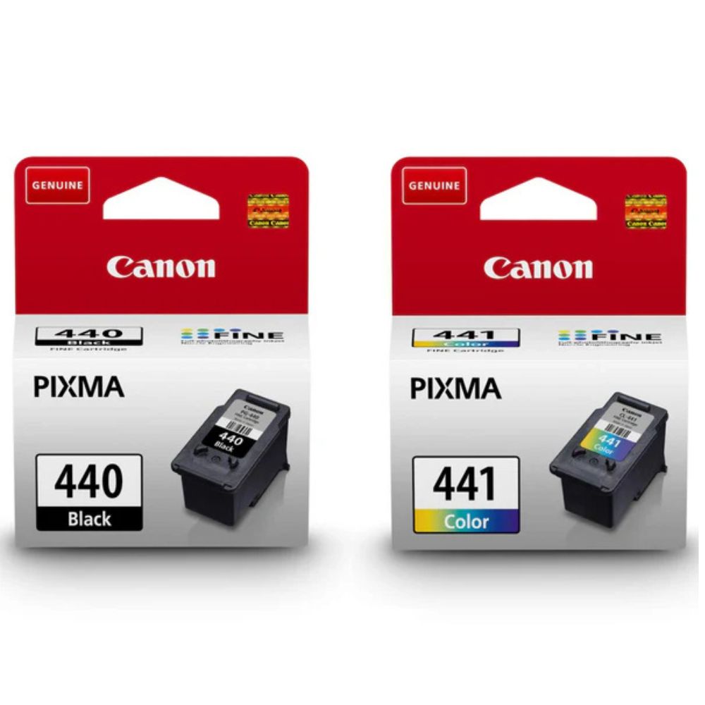 Canon 440 Black and 441 Tricolor Ink Cartridges Set