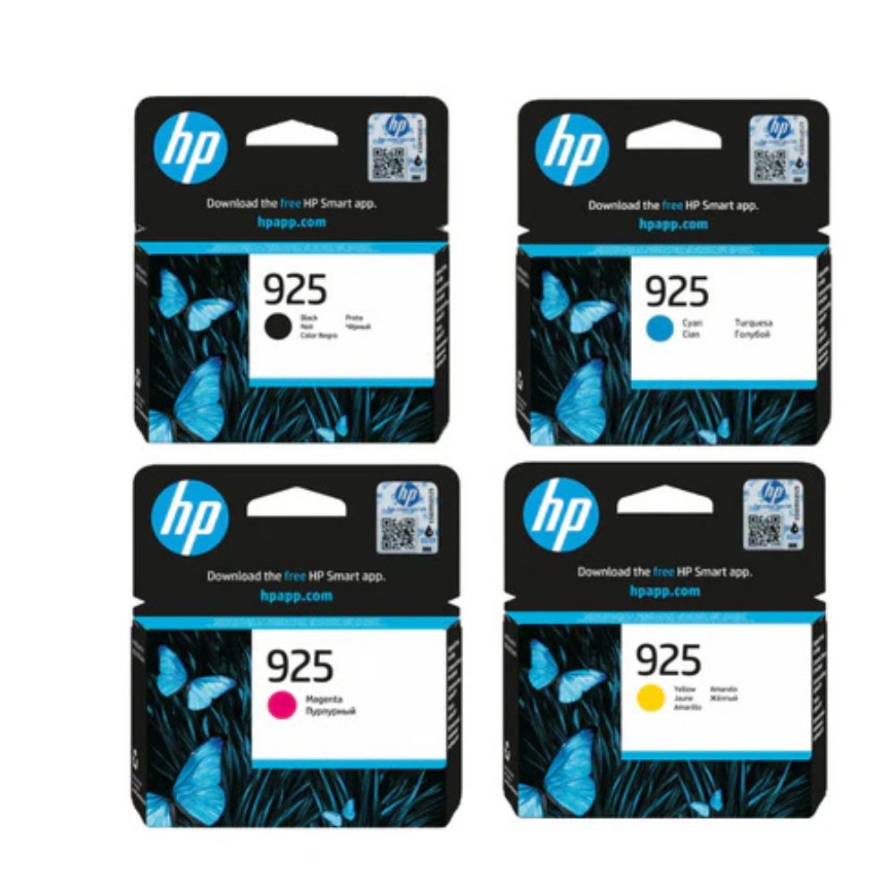 HP 925 4-Color Ink Cartridge set for HP Officejet Pro 8123, HP Officejet Pro 8120 series, HP OfficeJet Pro 8130 series