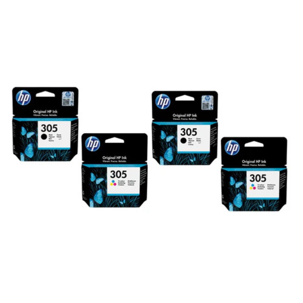 2 Sets of HP 305 Ink Cartridge for Deskjet 2710 2720 4120 Printers