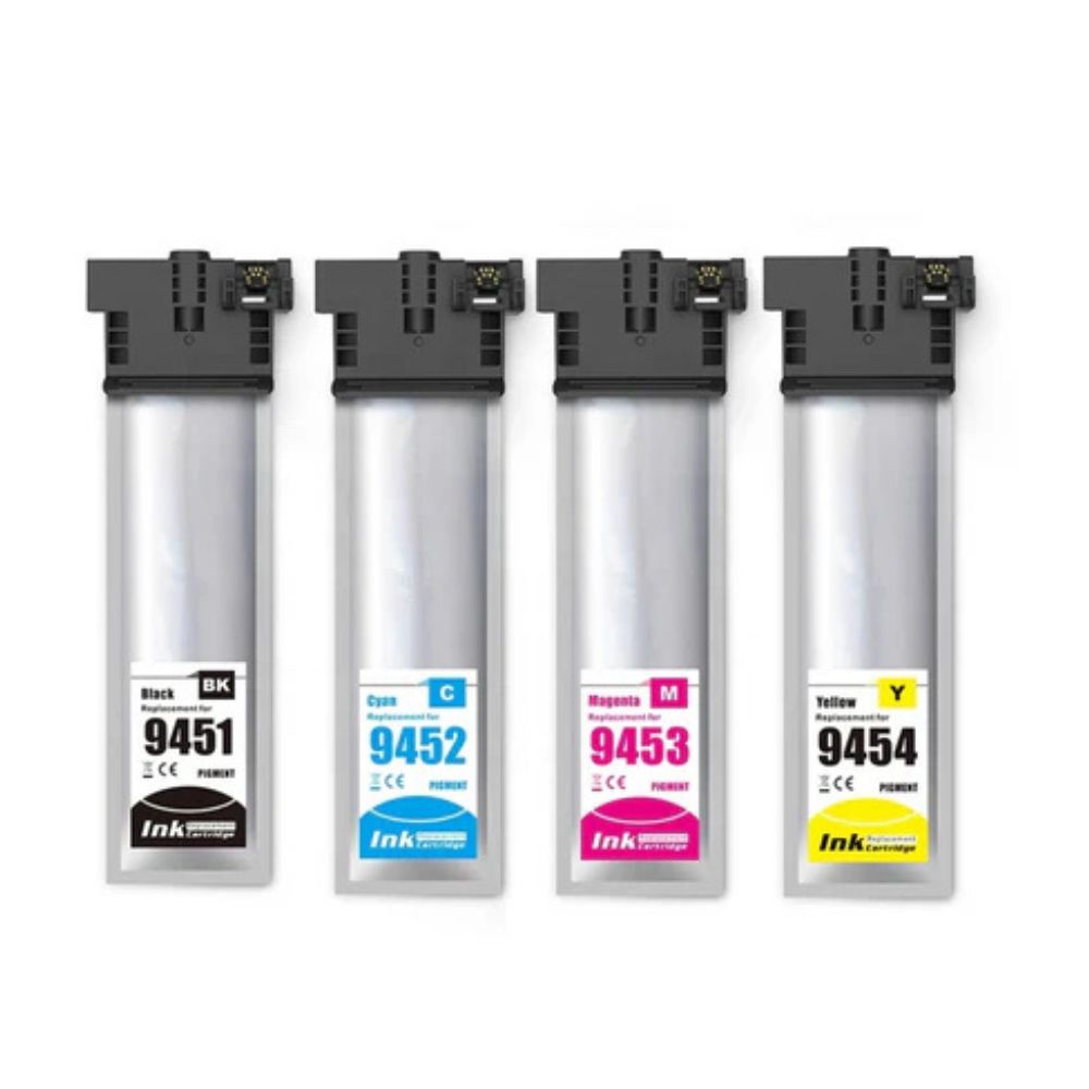 4-Color Compatible Ink Supply Unit set for Epson WorkForce Pro WF-C5210 C5290 C5710 and C-5790