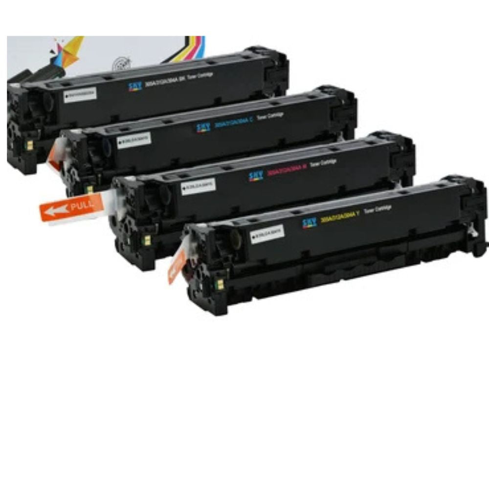 304A 4 Color set Toner Cartridge for HP Color LaserJet CP2025 and CM2320