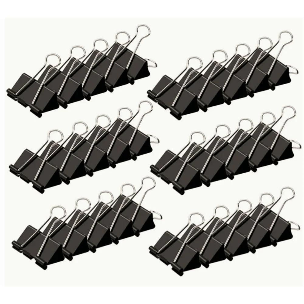 Binder Clips Pack Of 12 All Sizes