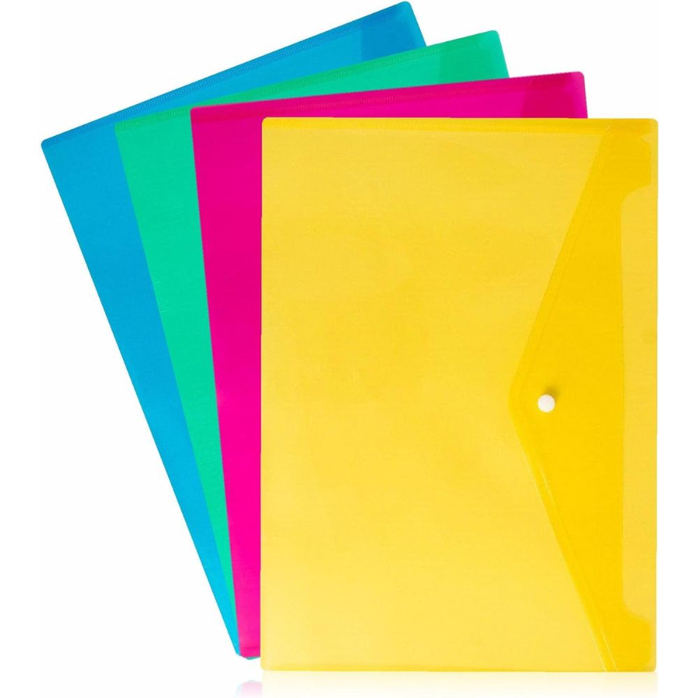 Clear Bag / Button Folder High Quality Pvc Legal Size