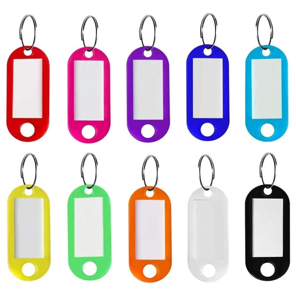 Tag Key Chain Label Key Chain (Pack Of 10)