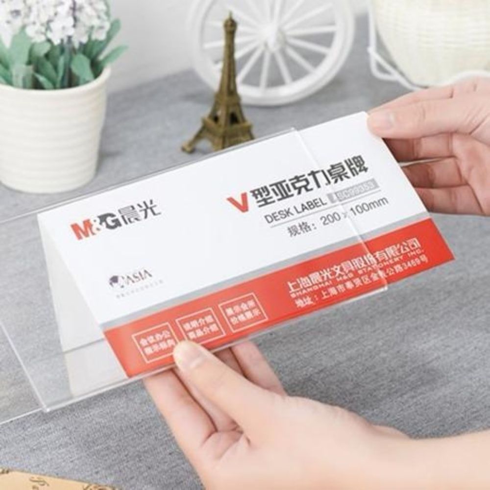 M&G Desk Label Name Plate Destination Holder