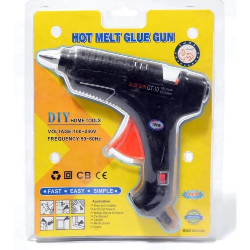 Glue Gun Large With 10 Glue Sticks 100-220v