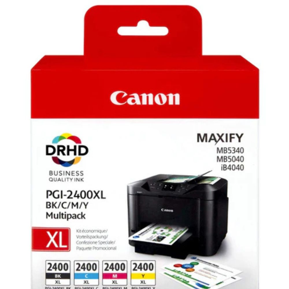 Canon 2400XL Multipack Ink Cartridge for MAXIFY iB 4040 MB 5040 MB 5030 iB 4140 MB 5140 MB 5440