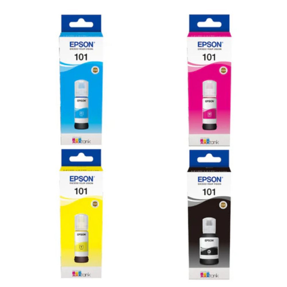 EPSON 101 Ecotank Ink 4-color ink set for for Epson EcoTank L4150 L4160 L6160 L6170 L6190