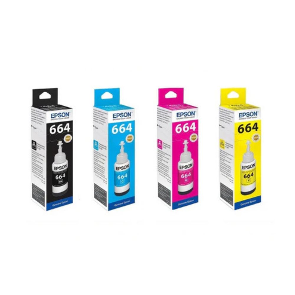 EPSON 664 4-color ink set for Epson EcoTank Printers