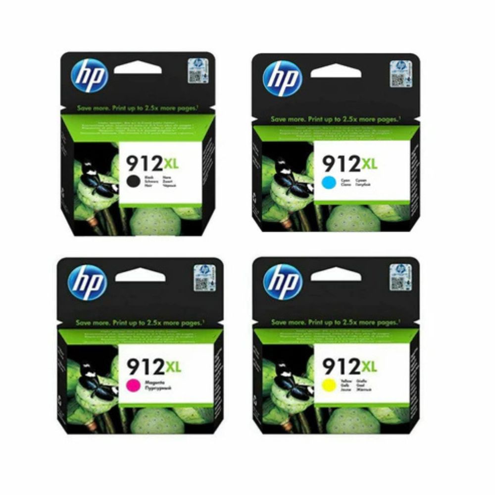 HP 912XL 4-color set Ink Cartridges for HP OfficeJet Pro 8022 8012 8017 printers