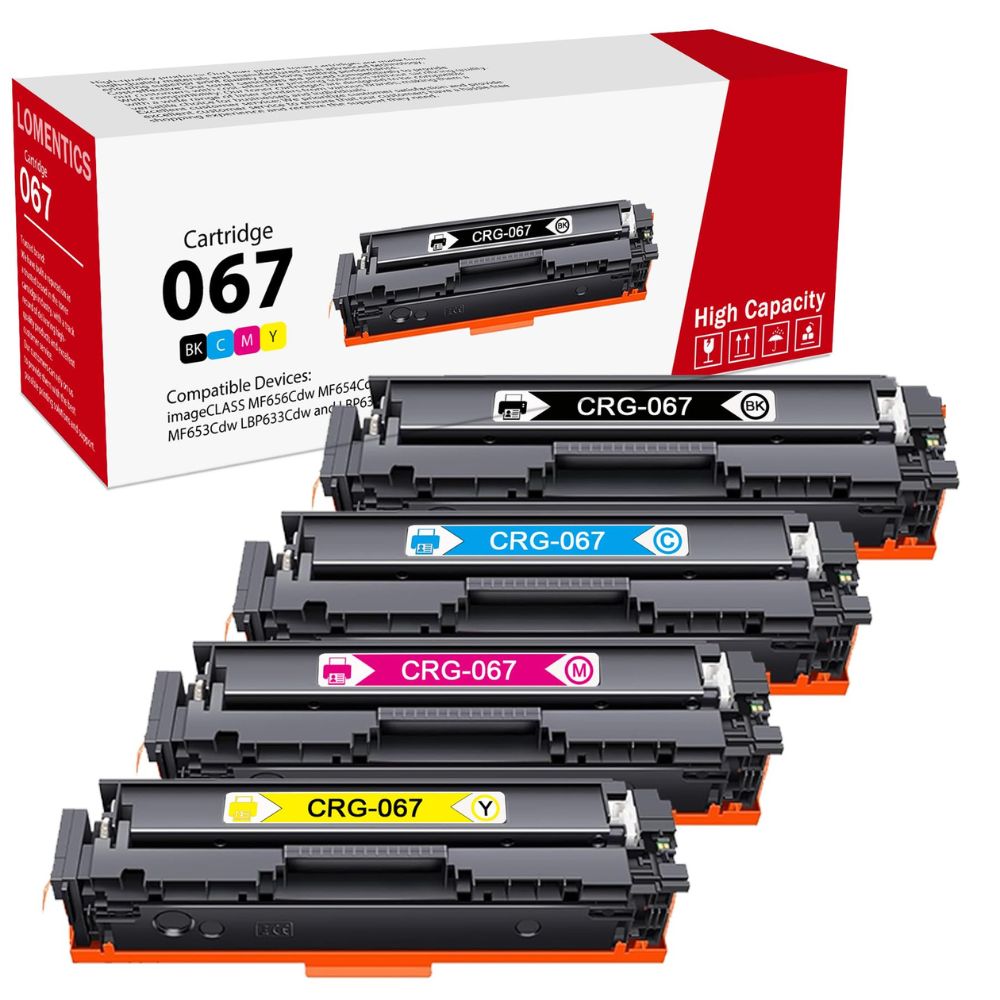 067 4-color set Toner Cartridge for Canon LBP631 , LBP633 , MF651 , MF655 , MF657 Printers