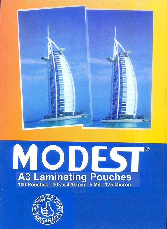 Lamination Pouch A3 High Gloss 125 Micron 100 Sheets