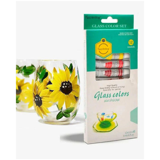 Glass Colours 12ml Tubes 12 Colour Set