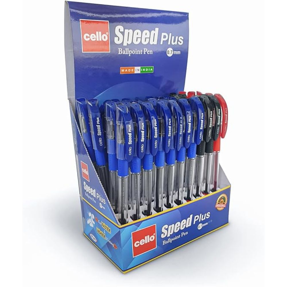 Cello Ball Pen Speed Plus 0.7mm (Box Of 50 Pcs)– Marina Stationers