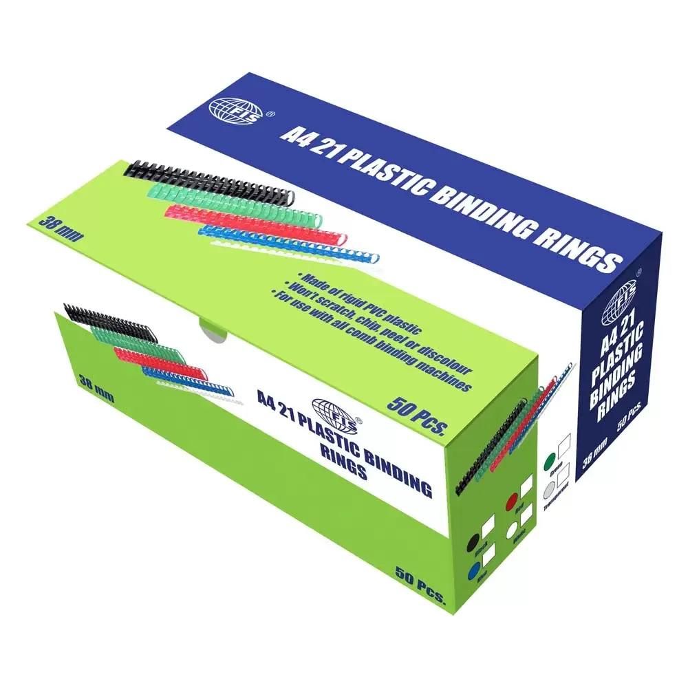 38 mm Plastic Binding Rings For 340 Sheets– Marina Stationers