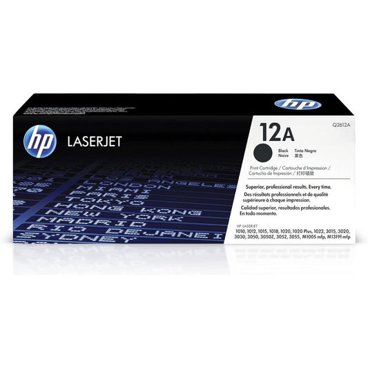 HP 12A Black Original LaserJet Toner Cartridge