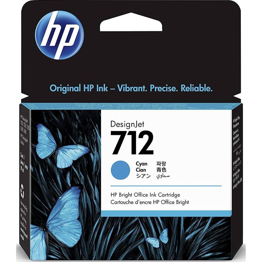 HP 712 Original Cartridge Black Cyan Magenta Yellow