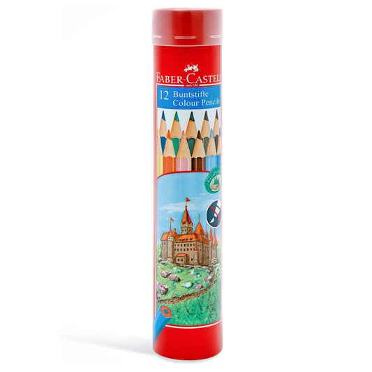Faber Castell Colour Pencil 12 Colour Tin