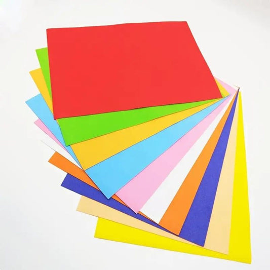 Faomic Sheet Plain A4 Size (Pack OF 10) Multi Colours