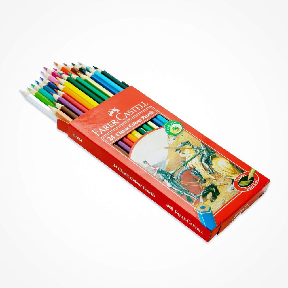 Faber Castell Classic Colour Pencils 12 / 24 / 36 / 48 Colour In A Cardboard Box