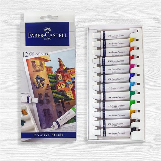 Faber Castell Creative Studio Oil Colour 9ml Oil paints in a tube (Pack Of 12)