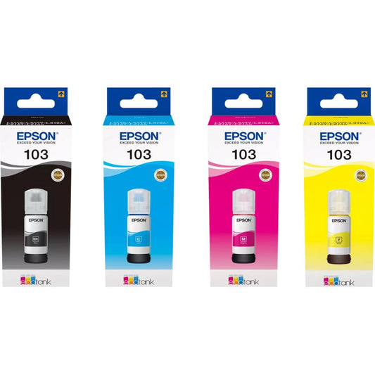 Epson Eco Tank Ink 103 Cyan Megenta Yellow Black