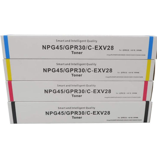 Canon Compatible Toner NPG45/GPR30/C-EXV28 (Black, Cyan, Yellow, Magenta)