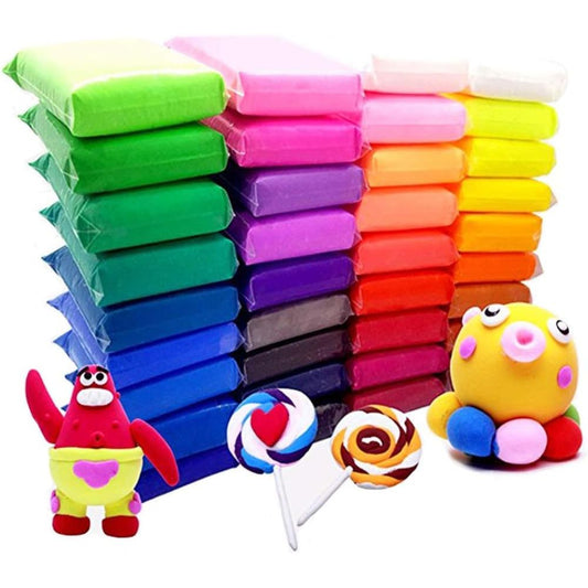 36 Bright Colour Air Dry Super Light Clay Craft Kit Modelling Bouncing Clay Artist Studio Toy,