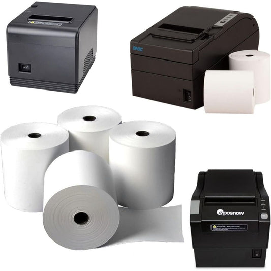 Thermal Roll / Billing Roll /Cash Roll 48 Gsm Paper Till Receipt Roll, for EPOS Printer, 80x80 Box Of 50 Rolls