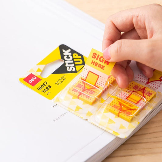 Deli Sign Here Stickers Index Tabs 1x100