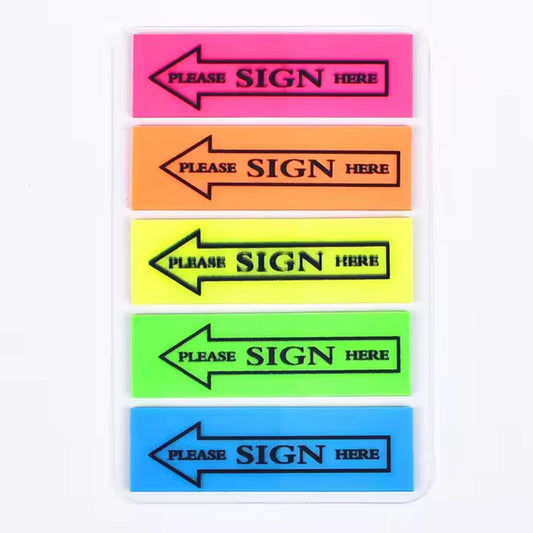 Sign Here Stickers Tabs 100 Pcs
