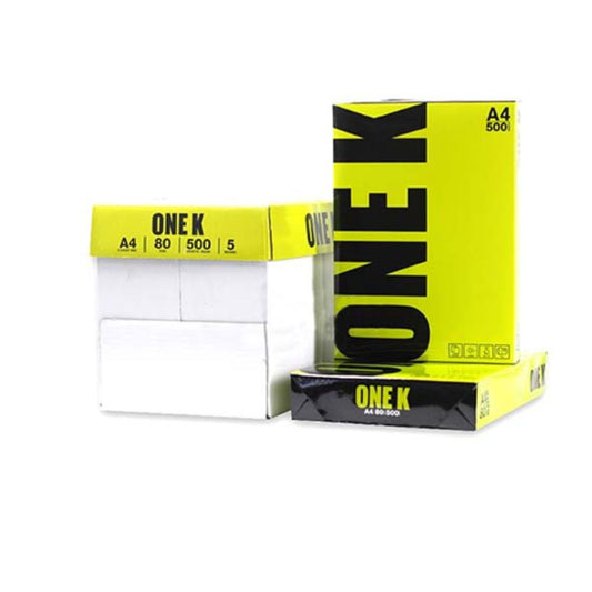 A4 Paper One K 80 GSM 1X5 Box 2500 Sheets (Thailand