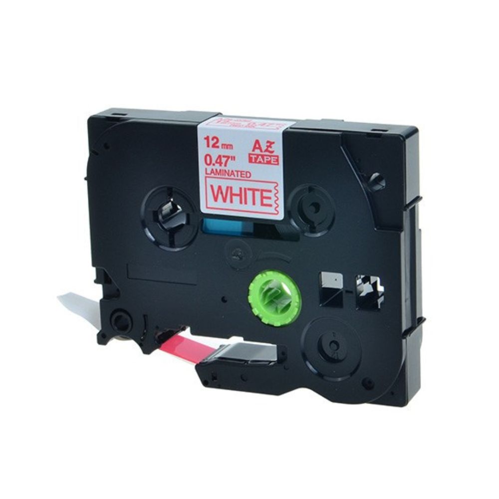 Brother TZ-232 12mm Red on White Labelling Tape