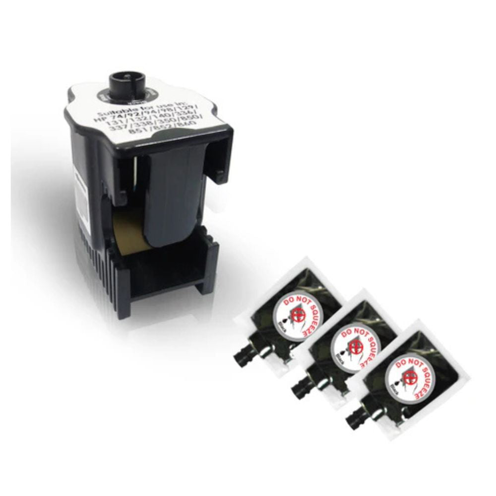 Refill kit for 123 Black Ink Cartridge - Can be refilled 9 times with this Kit