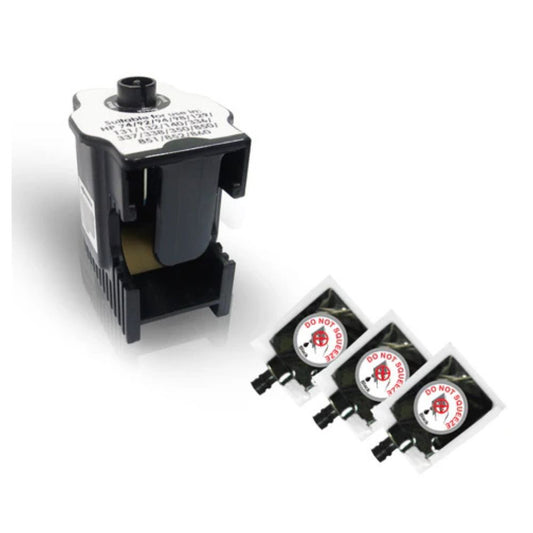 Refill kit for 123 Black Ink Cartridge - Can be refilled 9 times with this Kit