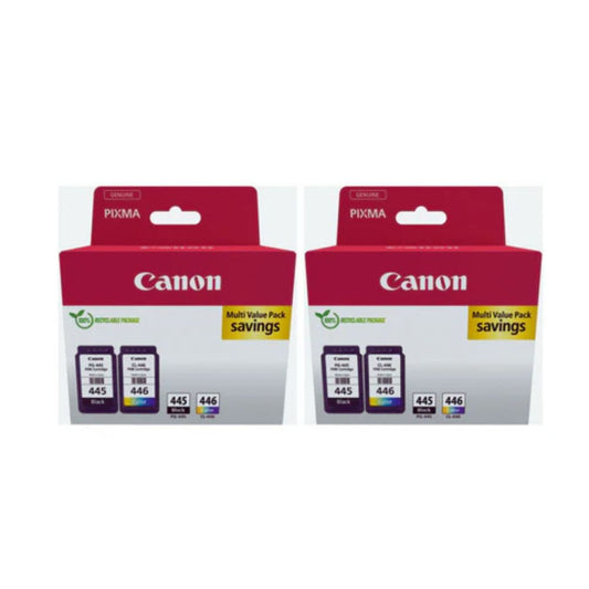 2 pcs Canon 445/446 Multipack for Canon PIXMA MG2540 TS3140 TR4640 TS3440