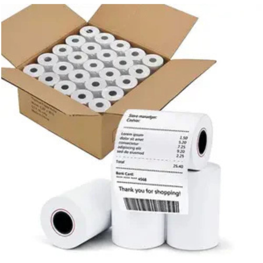 Box of 80 rolls - 110mm X 50mm Thermal Paper Rolls for Mobile POS Printers