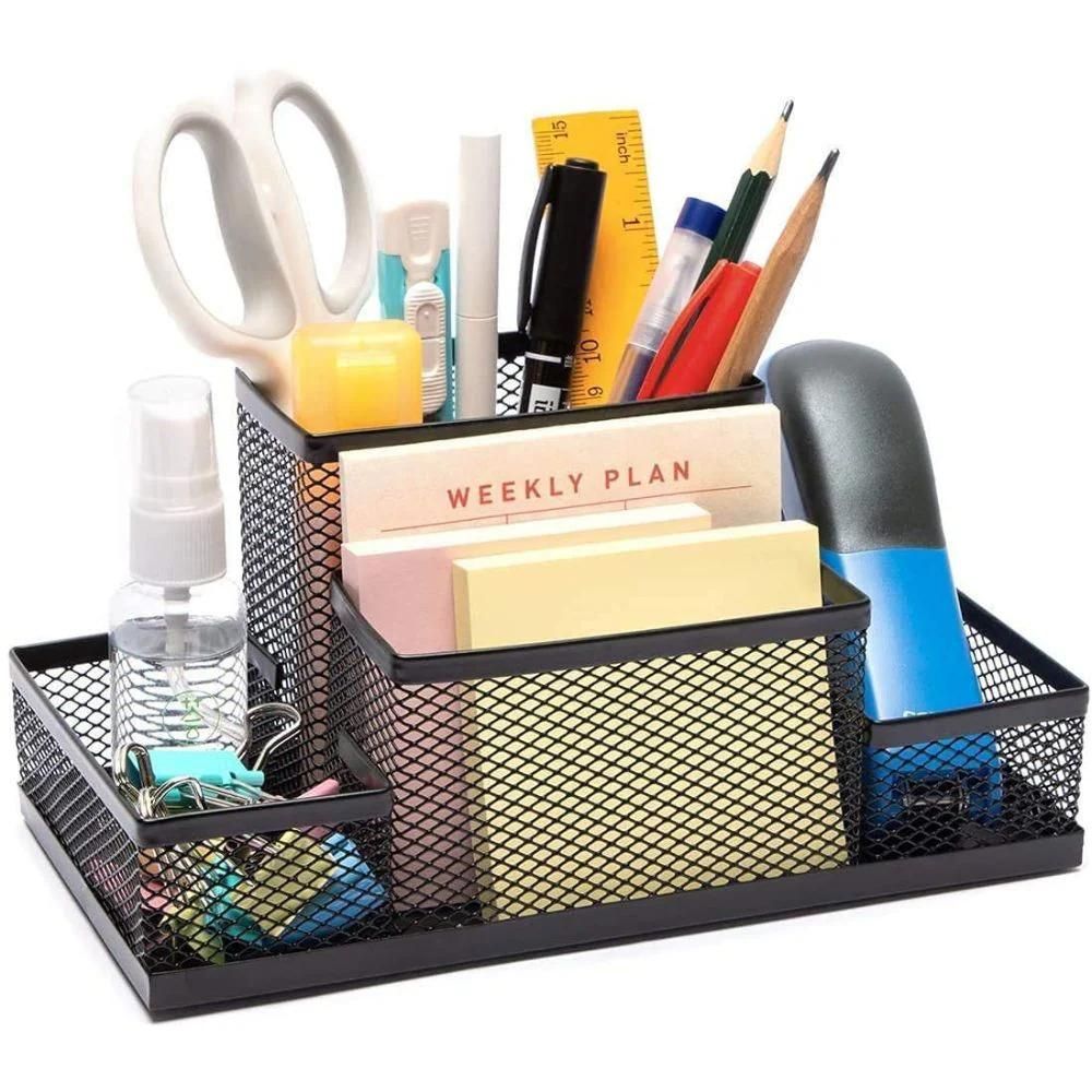 Desk Organizer 4 Compartment Metal