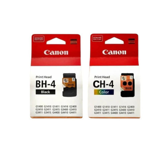 Canon BH4 Black & CH4 Color Print Head For G1400 G2400 G3400 G4400 Series Printers