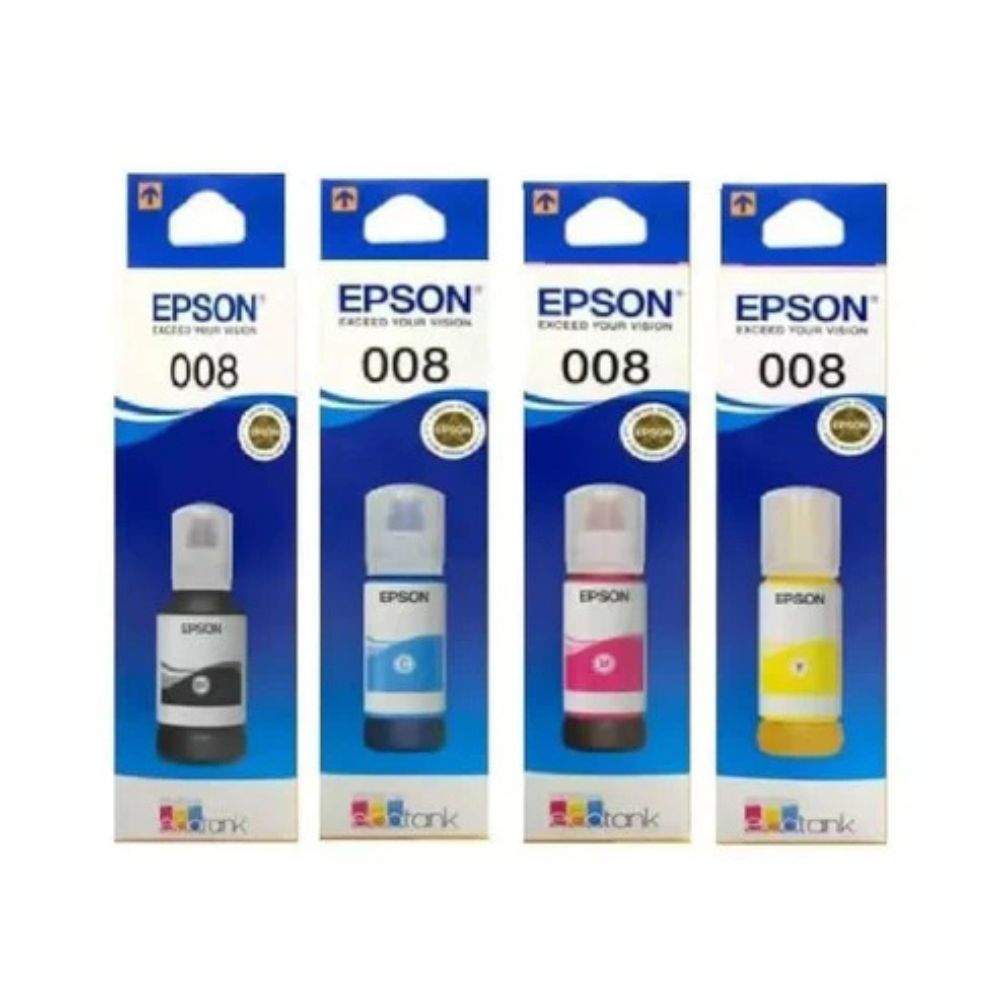 Epson 008 Set of 4 bottles for Epson for L6460, L6490, L6570 L6580 M15180