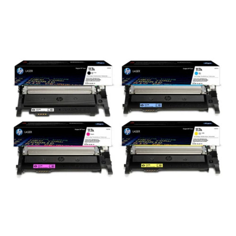 HP 117A 4-Colur CMYK Multipack - W2070A W2071A W2072A W2073A for HP Color Laser 150A and MFC 179