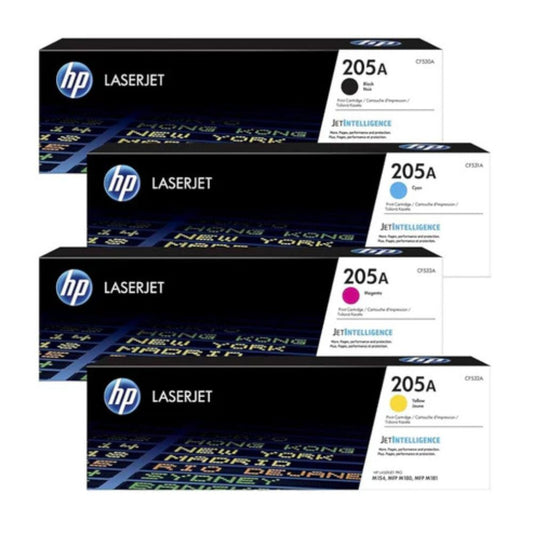 HP 205A 4-color set Toner Cartridges for HP Colour LaserJet Pro M180, M181 and M154