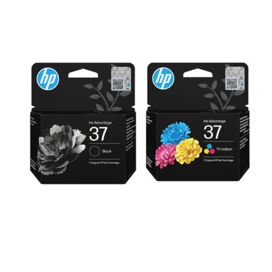 HP 37 Black & Color ink set for HP DeskJet Ink Advantage Ultra 5127 5827 All-in-One Printers