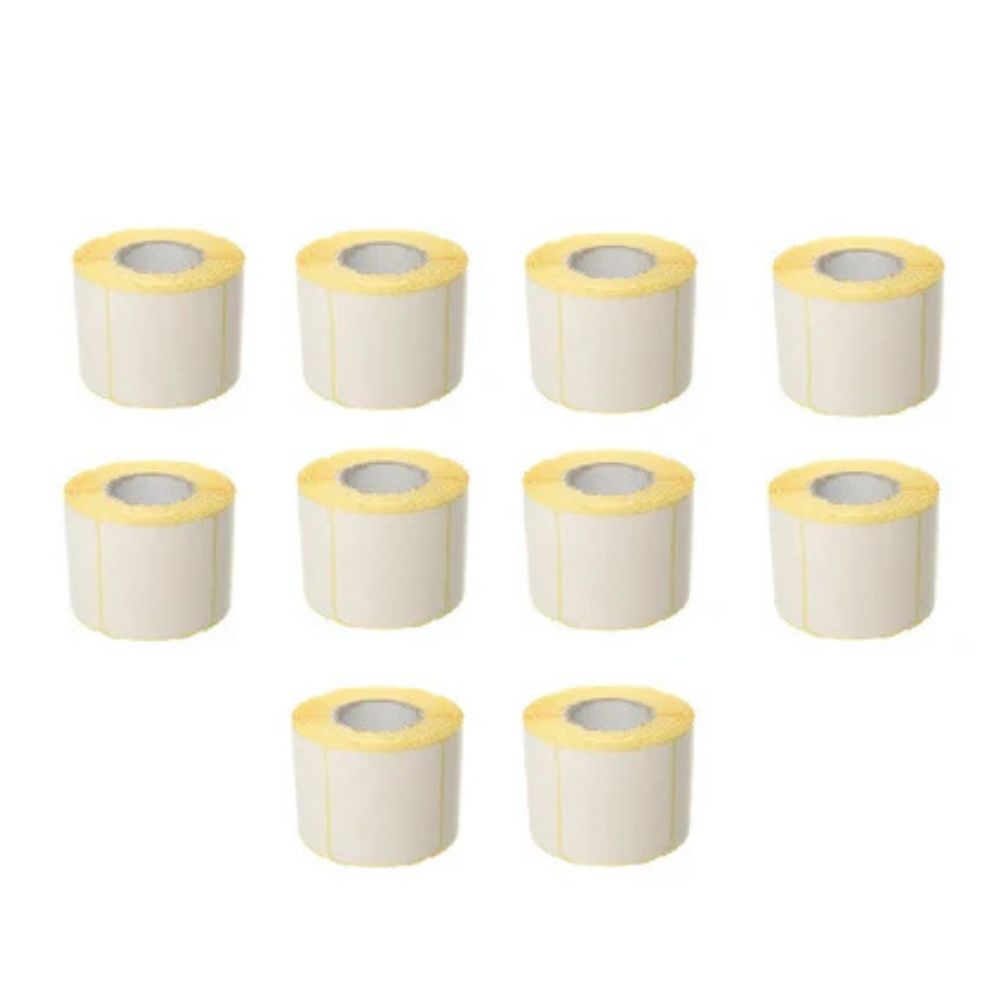 Barcode Label 76mm x 50mm x 1 " core - 1000 labels per roll Direct Thermal Printing 10 Rolls