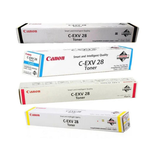 Canon CEXV28 4-color set Toner Cartridges for Use in Image Runner - IR Adv C5250/C5255/C5045/C5051