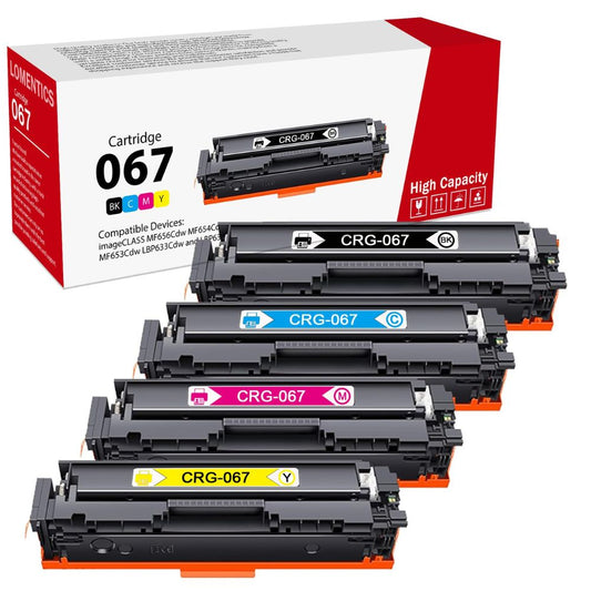 067 4-color set Toner Cartridge for Canon LBP631 , LBP633 , MF651 , MF655 , MF657 Printers