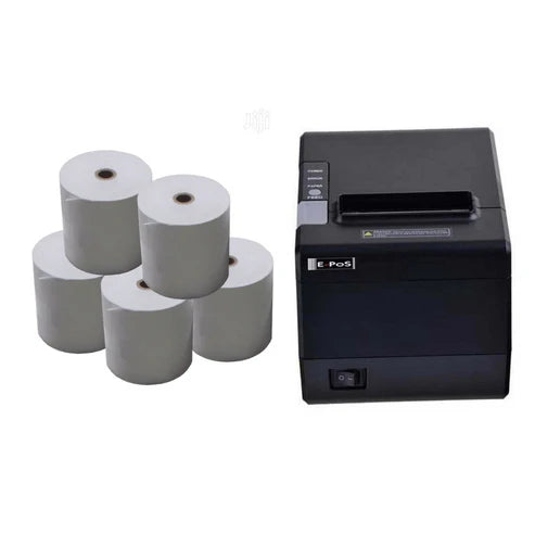 Epos ECO250 POS Printer USB Ethernet and Serial Ports with 5 POS rolls